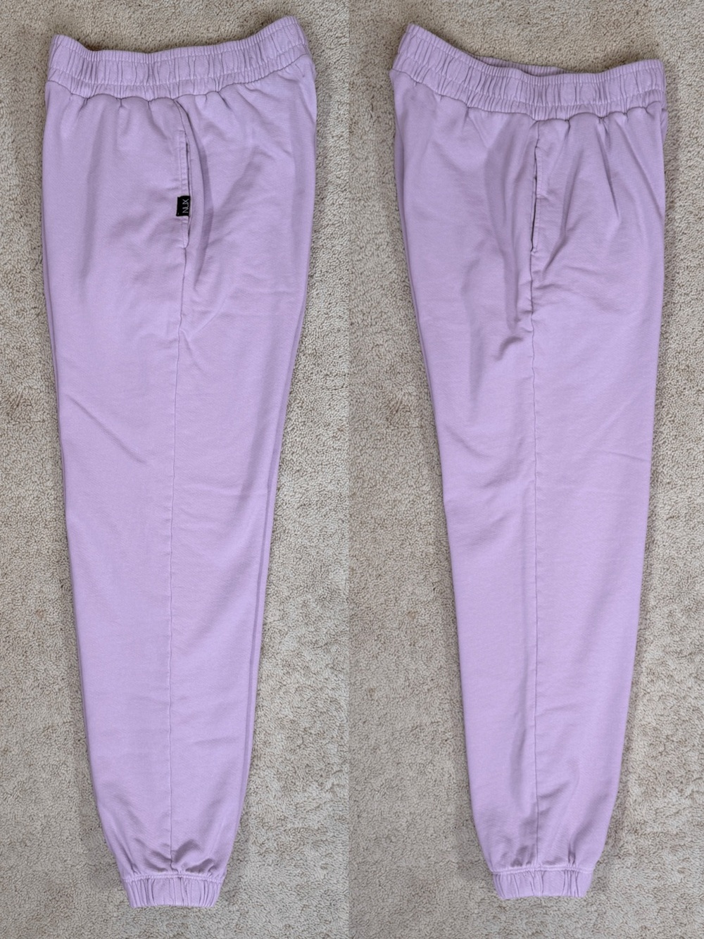 NUX Active Sunday Sweats 100% Organic Cotton Joggers Sweatpants in Amethyst - Picture 5 of 16